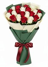 Букет Микс из красных и белых роз #REPLACE_PRED# Глазове