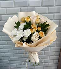 Букет цветов из:  Розы и Хризантемы #REPLACE_PRED# Глазове
