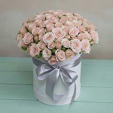 Цветочная композиция из Розы в шляпной коробке #REPLACE_PRED# Глазове