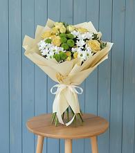 Букет цветов из:  Хризантемы и Розы #REPLACE_PRED# Глазове