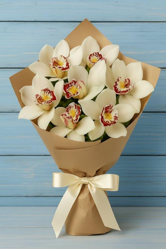 Букет цветов из: Орхидеи и Розы в Глазове